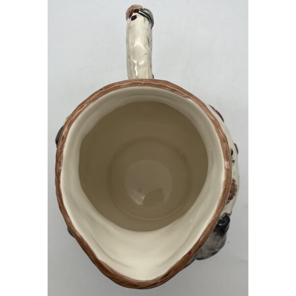 Sonoma Knollwood Ceramic Pitcher Bird Decor Pretty Pine cones Made In China - Picture 4 of 5